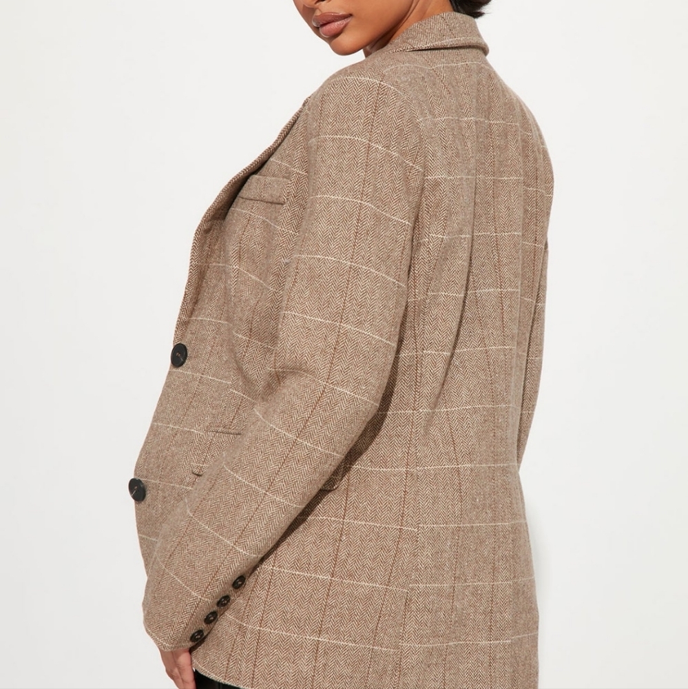 Fashion nova plaid blazer